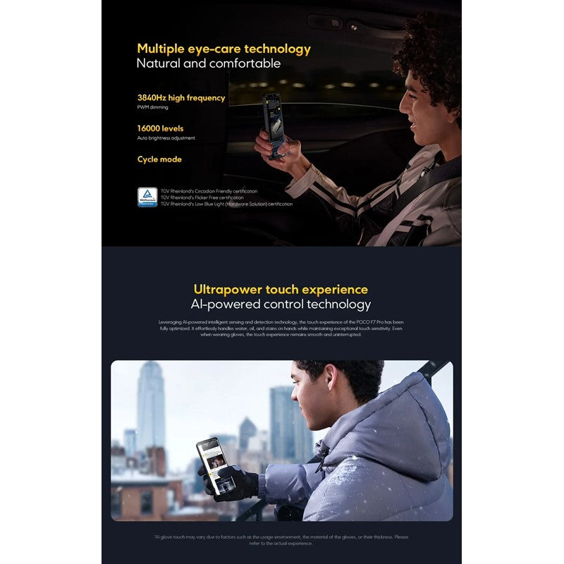 POCO F7 Pro 5G, 12 GB, 512 GB, 120 Hz - Silver POCO F7 Pro 5G, 12 GB, 512 GB, 120 Hz - Silver